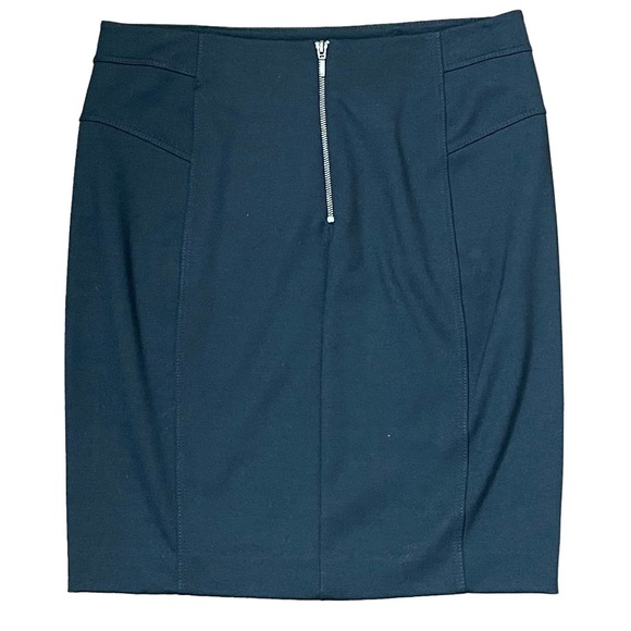 New York & Co. Pencil Skirt Size 6 Black Stretch‎ Blend Back Zip Womens 32X21 - Picture 6 of 6